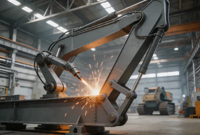 Komatsu robotic welding production