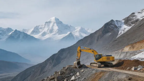 High-altitude mine Peru Andes